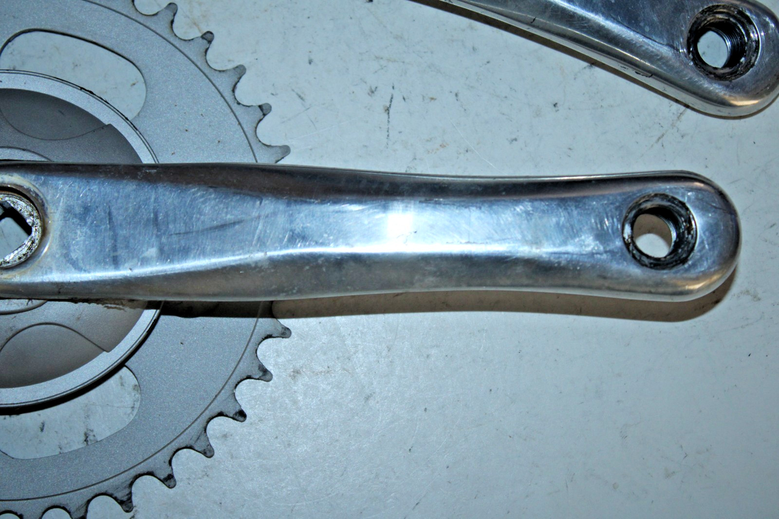 HDL A14 Single Speed Crankset 170mm 44t Silver MTB Track Hybride Fast US Shipper