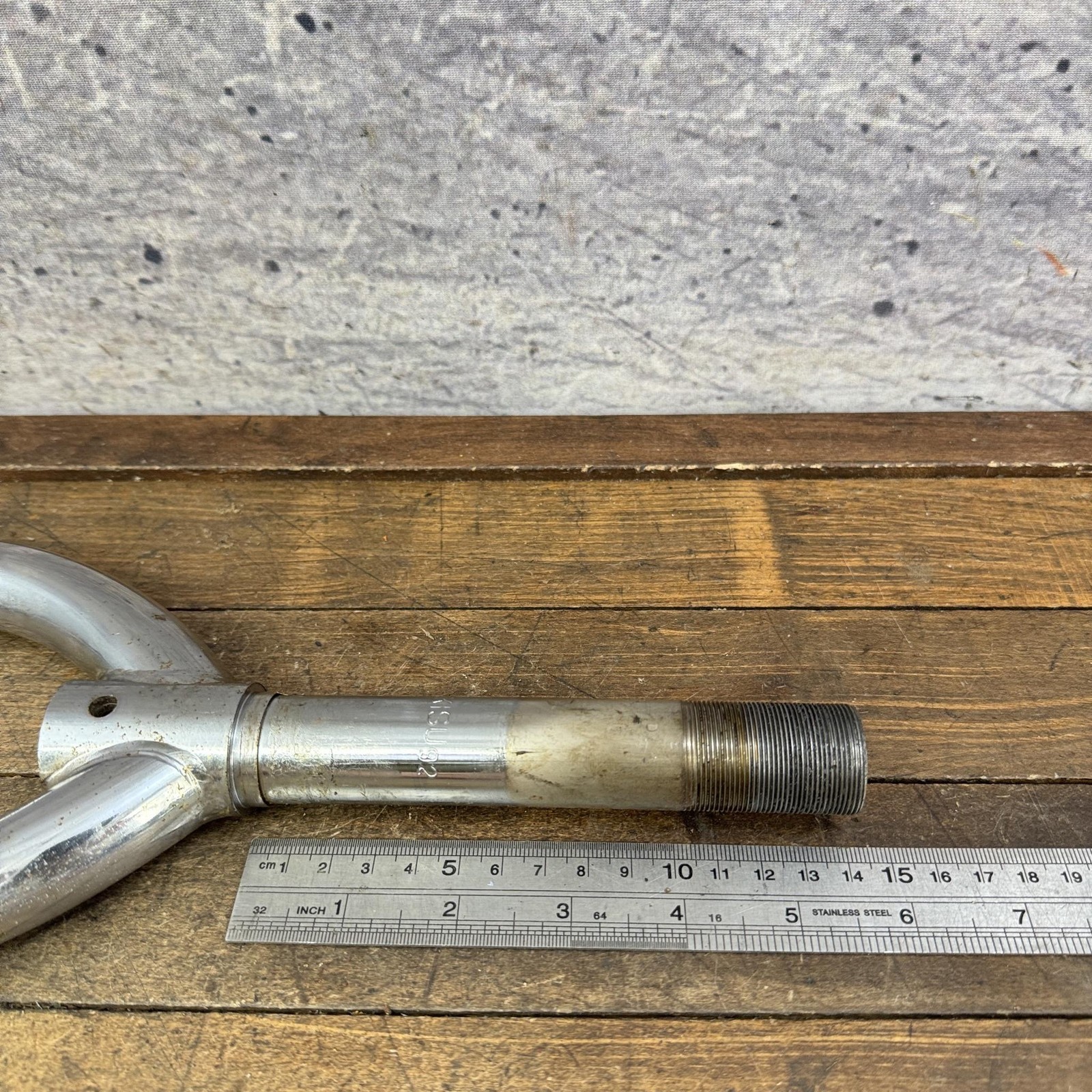 Vintage Dyno Akisu BMX Fork 1 In Threaded 20in Chrome Old School 92 1992