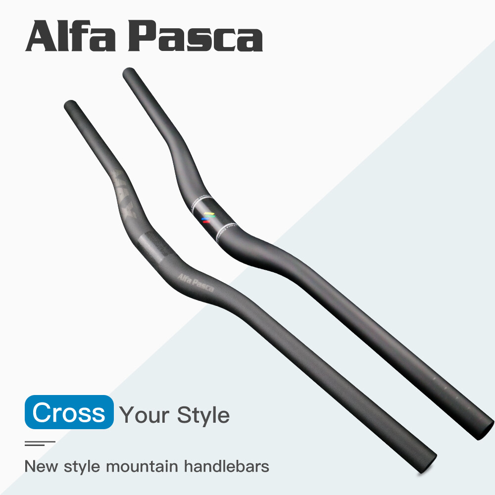 Carbon MTB Handlebar Mountain Bicycle Flat Riser Handle Bars 31.8mm Alfa Pasca