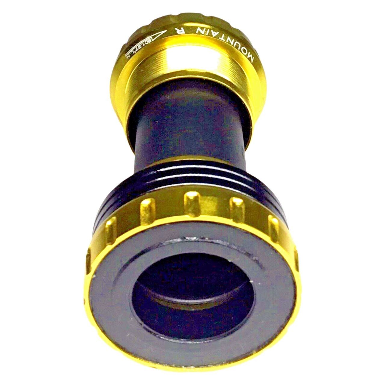 MTB Bottom Bracket 24mm Hollowtech II 68-73mm English Thread Gold