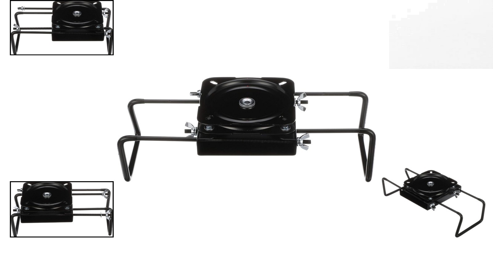 Powder-Coated Steel Boat Seat Mount – Clamp-On, Adjustable 7.5-18 Inches