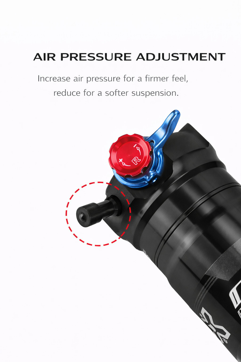 X-Fusion O2 Pro RL Rear Shock Suspension Lockout Trail Downhill