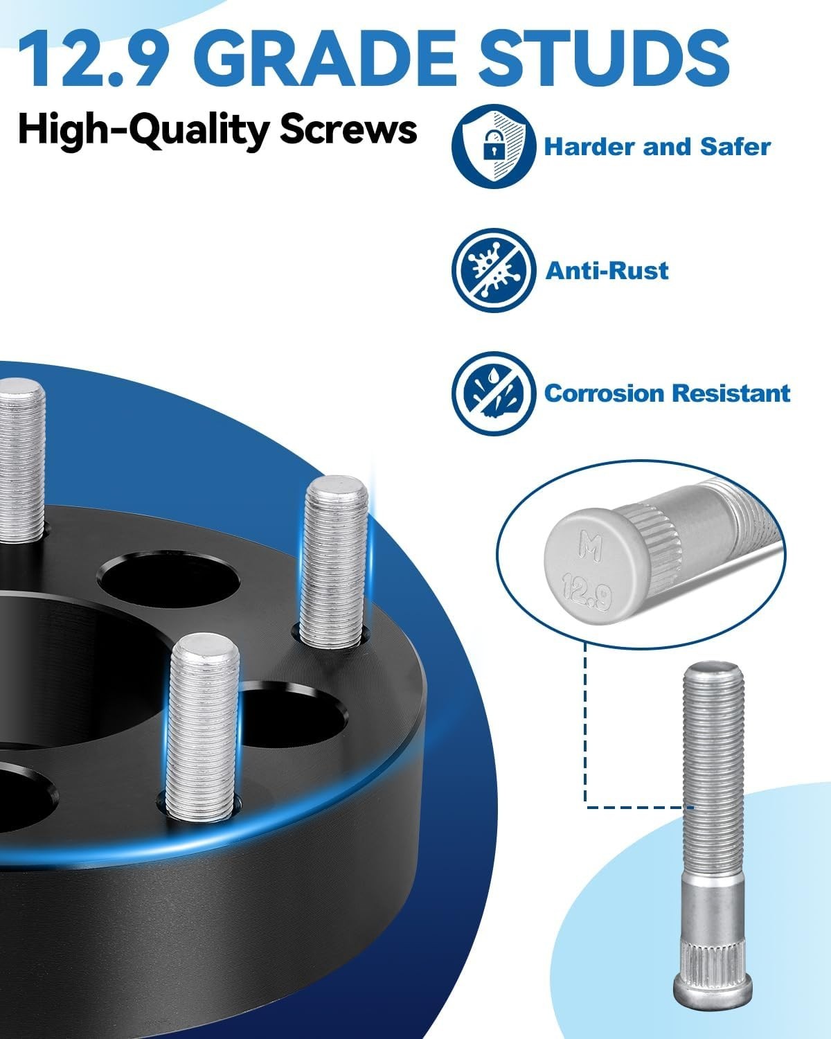 Wheel Adapters, 1inch 5×114.3mm to 5×120.65mm Wheel Adapter 5×4.5 to 5×4.75