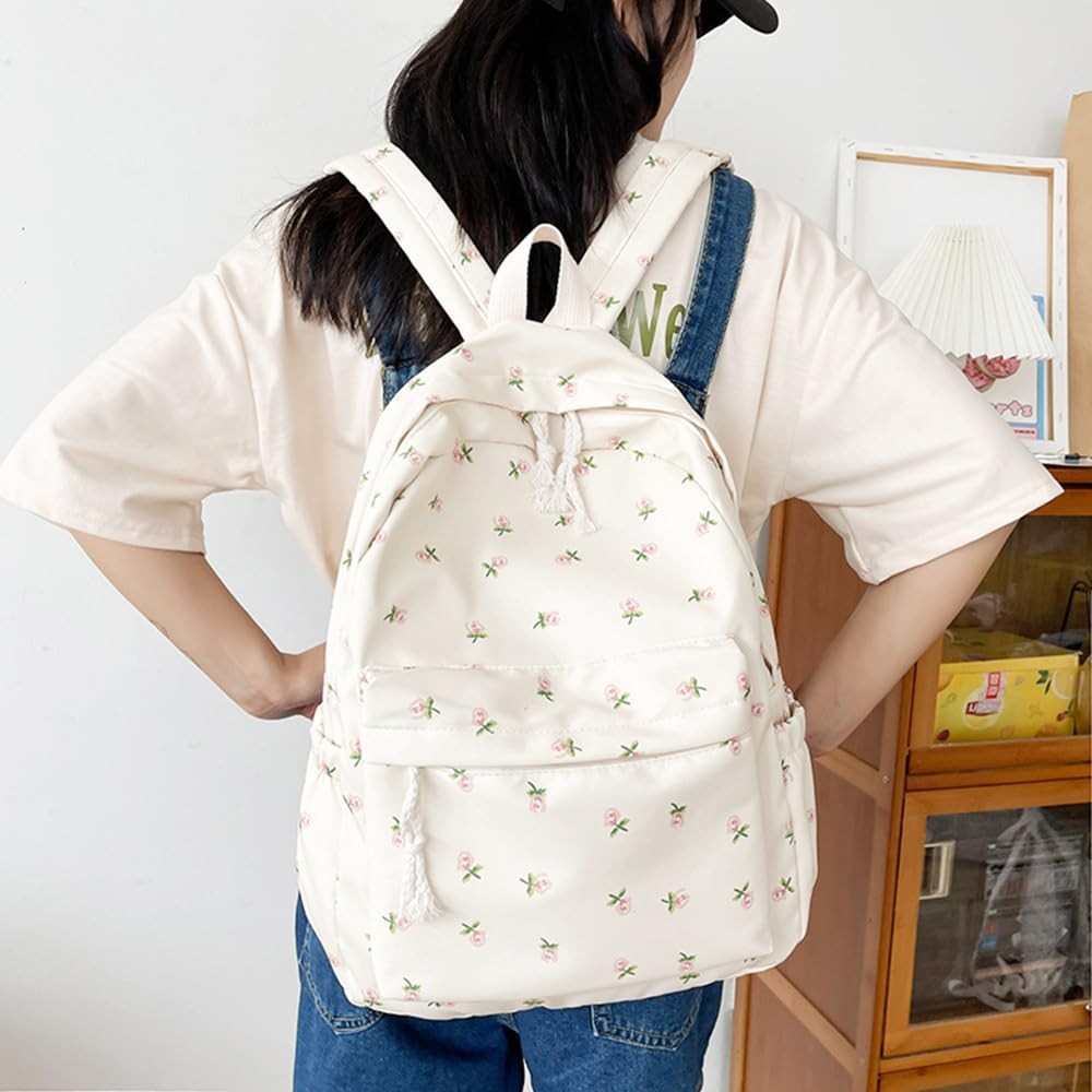 Kehpish Height:15.7″(40CM) Bottom width: 11.4″(29cm), B Style– Beige Floral
