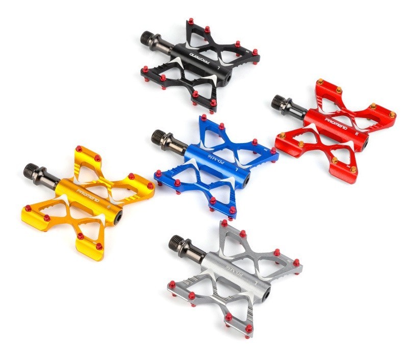 Aluminum Road MTB Mountain Bike XC Bicycle Pedal Butterfly 3 Bearing Flat Pedals