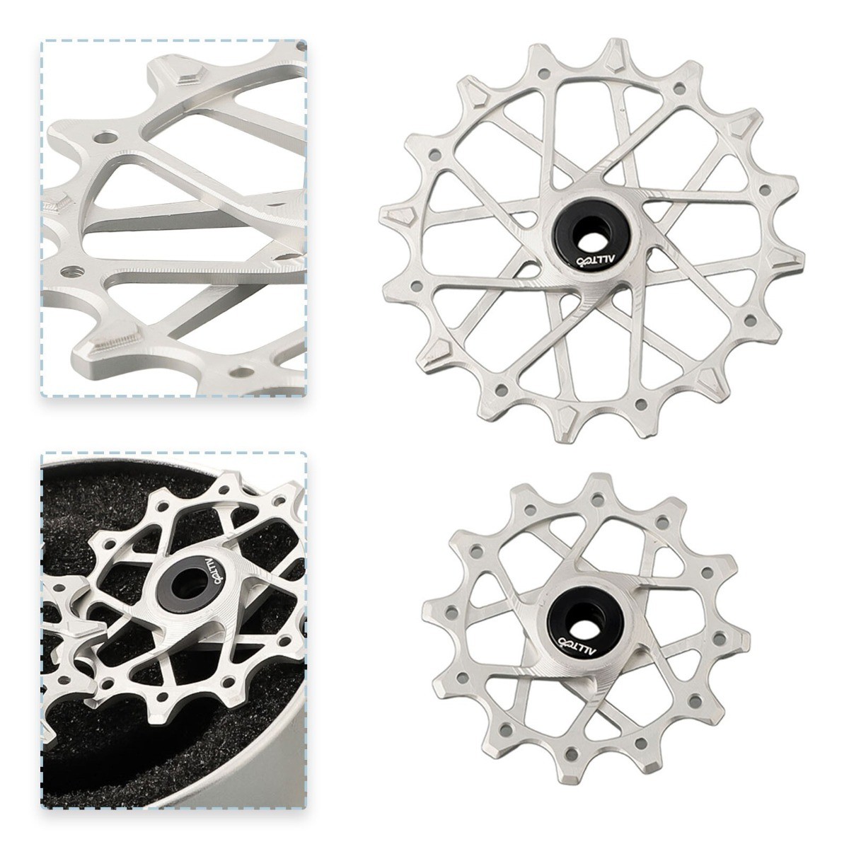 For Sram Bike’s Derailleur Performance With 12T+16T Pulley Wheels Upgrade Your