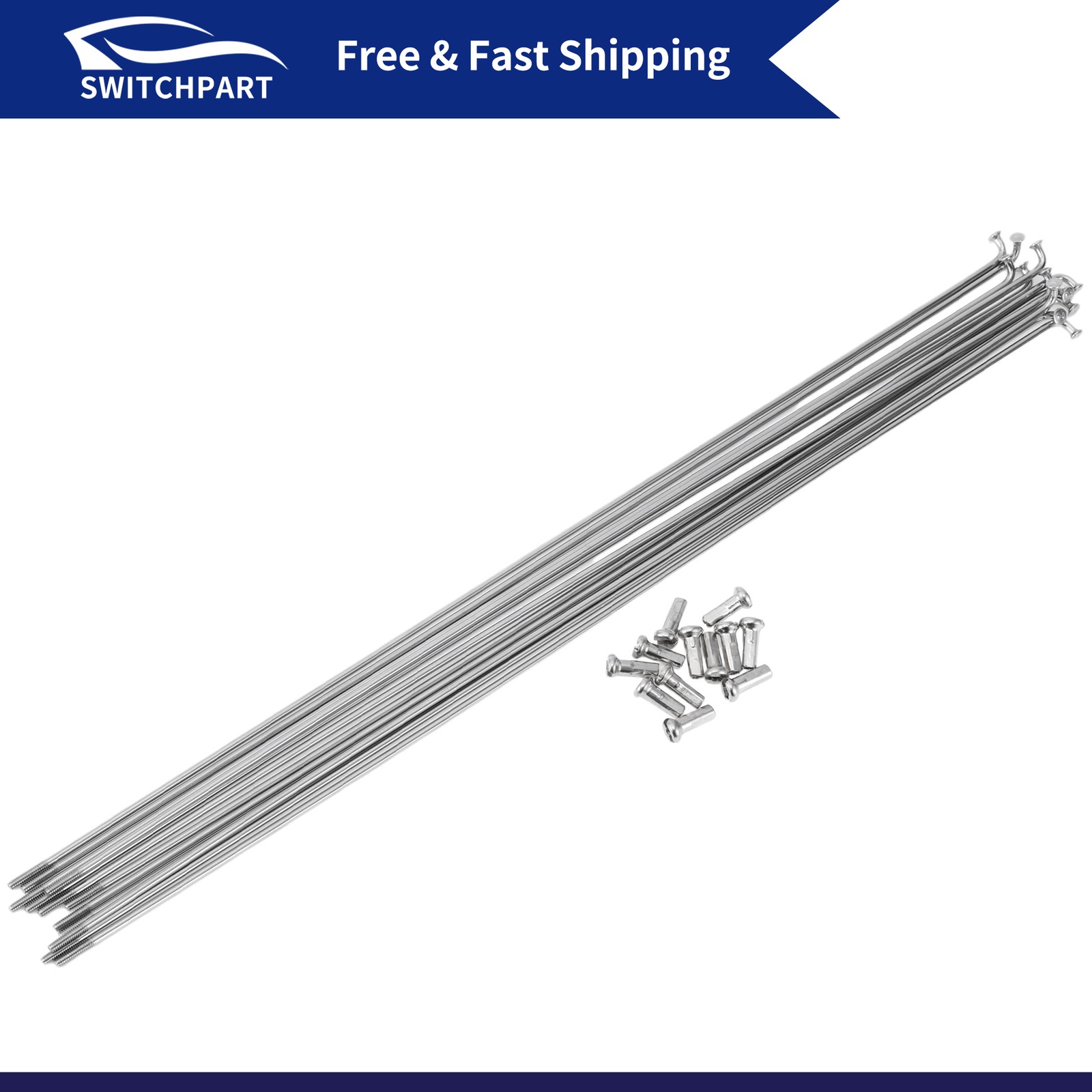 12Set 14G Bicycle Spokes 285mm Bike Wheel Spoke 304 Stainless Steel