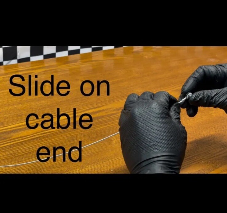 Dice Brake Cable Ends Red For BMX And Other Bikes New Pair