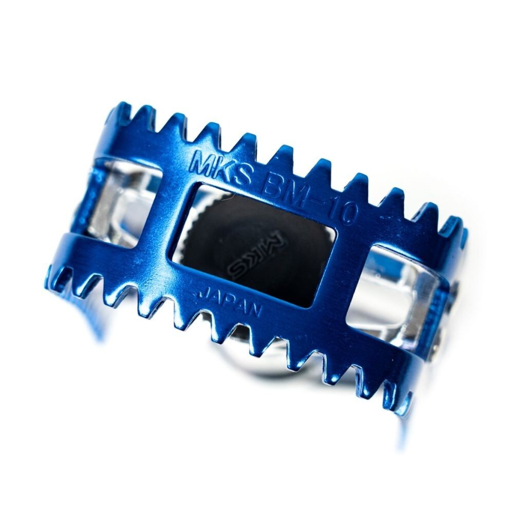 MKS Bicycle Pedals FOOT JAWS bm-10 Blue cage 3.9″ × 2.4″ Pair of Pedals JAPAN