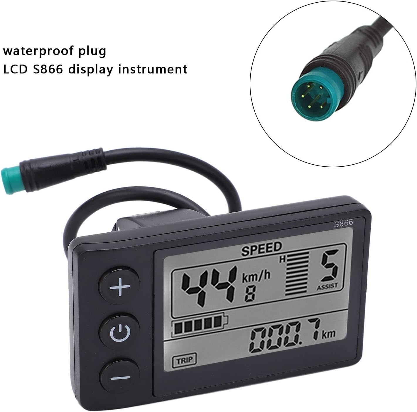 Lightweight LCD Display Meter for Electric Bicycles – Speed Sensor & UART Tech