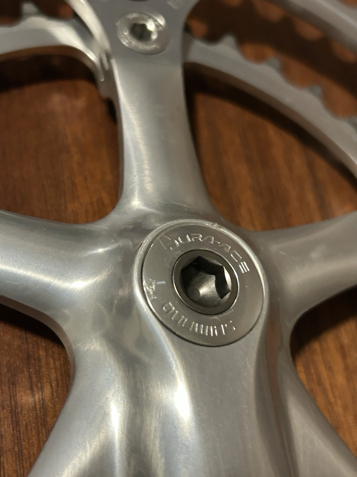 Vintage Shimano Dura Ace FC-7410 Crankset 170 mm 53-39T 7400 Road Ti Crank Bolts