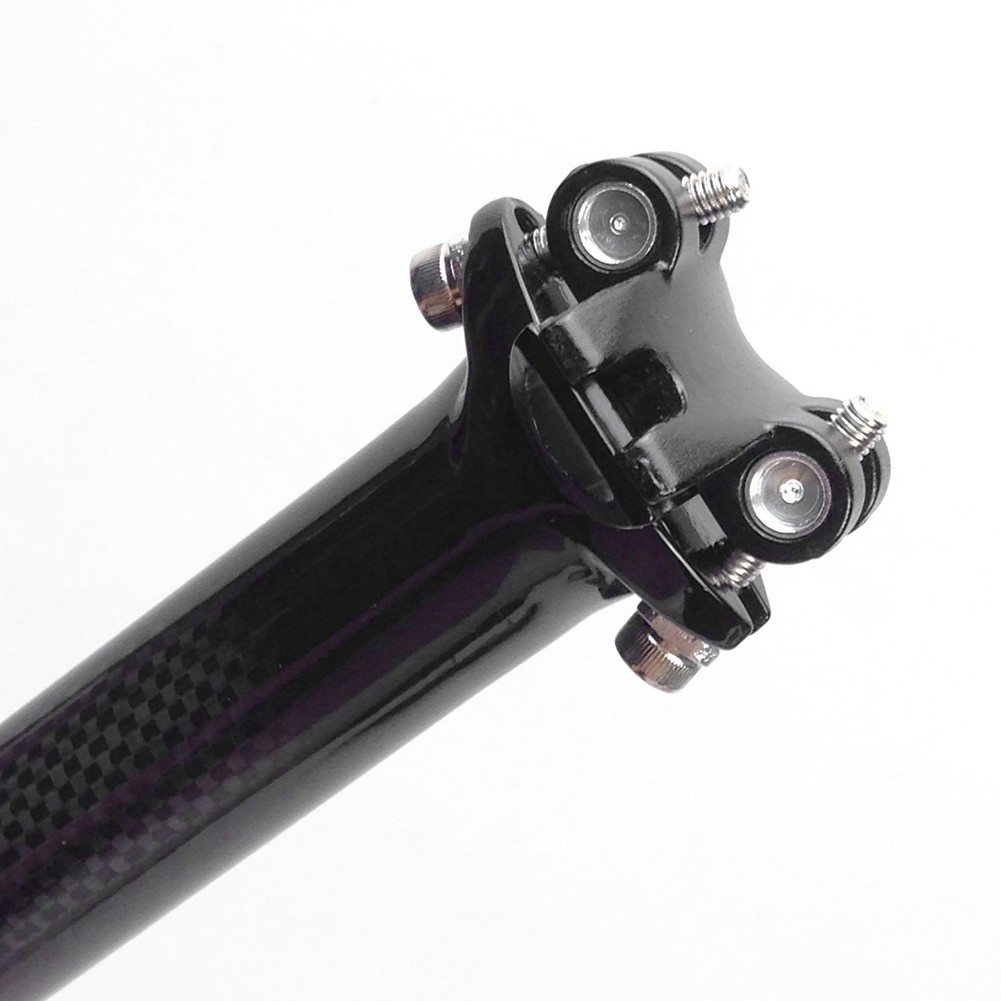 Full Carbon Bicycle Seatpost MTB Road Bike Seat Tube 27.2/30.8/31.6mm*350/400mm
