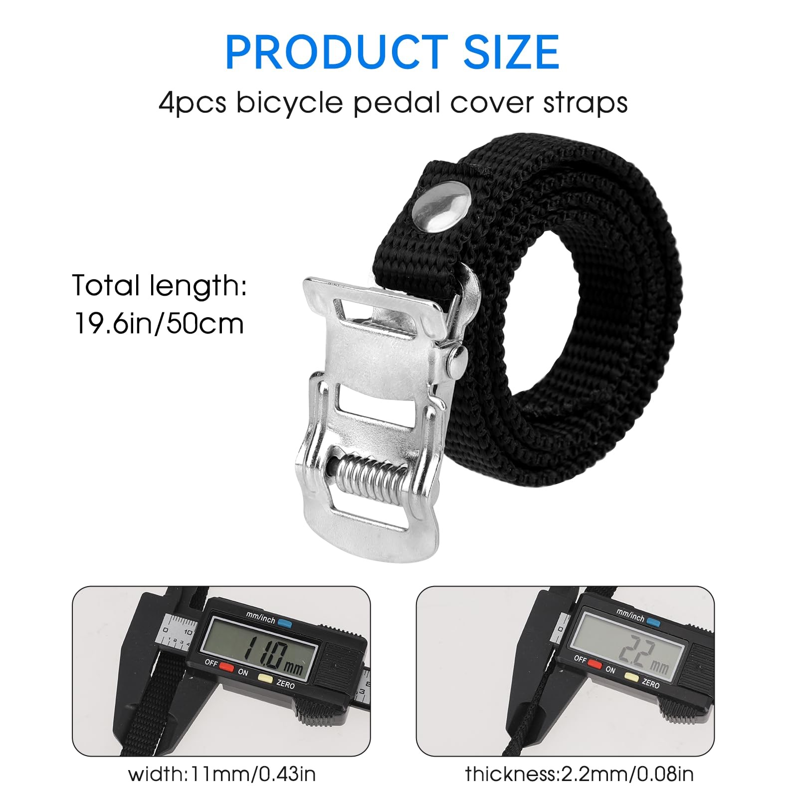4 PCS Bike Pedal Straps Universal Replacement Foot Pedal Straps for Bicycles …