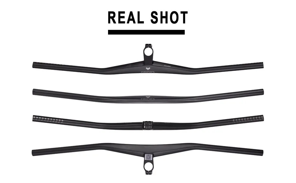 Carbon MTB Bicycle Handlebar 2 Degree UD Matte Integrated Riser Flats Handlebar