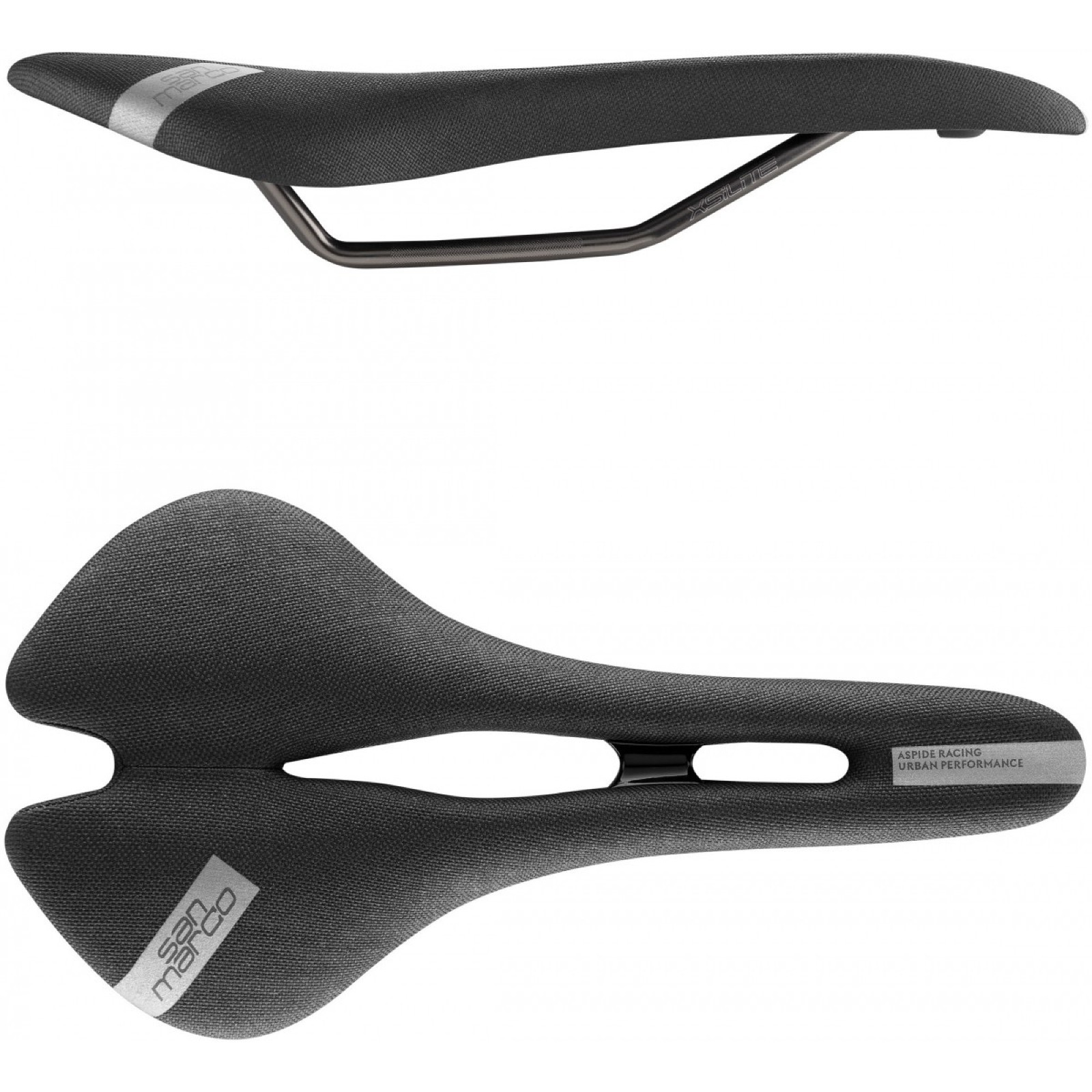 Selle San Marco ASPIDE 2 Racing Open Narrow XSilite Stainless Rails 277 x 132mm