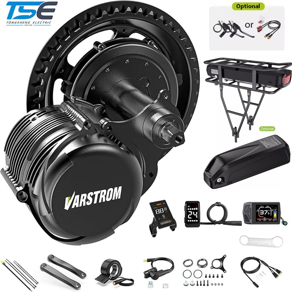 48V750W Torque Sensor TongSheng TSDZ8 Mid Drive Motor Kit EBike Conversion Kit
