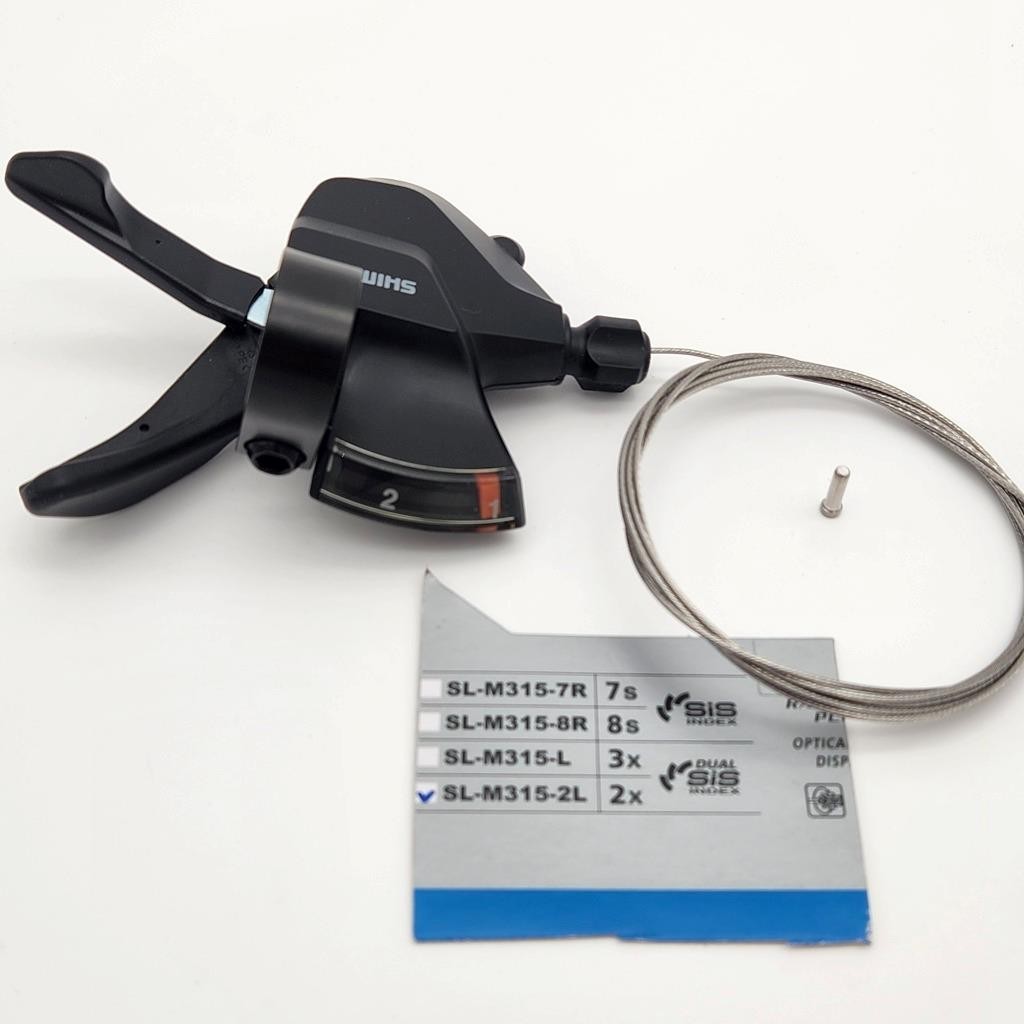 Shimano Altus SL-M315-2L 2-Speed Left Rapidfire Plus Bike Trigger Shifter Open