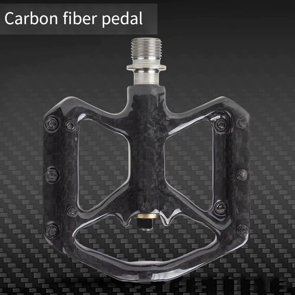 Cycling Biking Carbon Fiber Pedal 3 Bearing Pedal 180g Lightweight Design