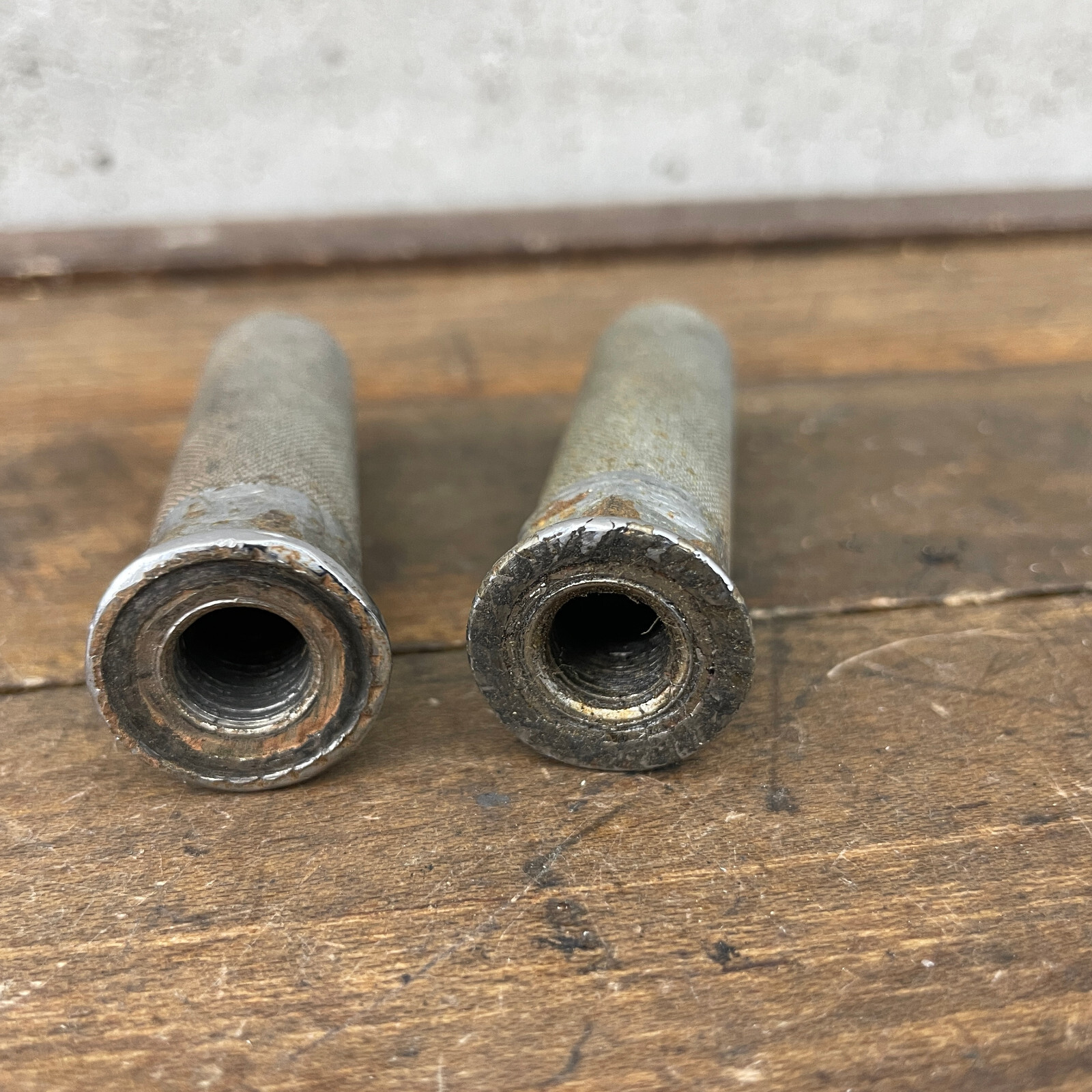 Old School BMX Axle Extenders Freestyle OG 80s 90s Shorty Patina Threaded