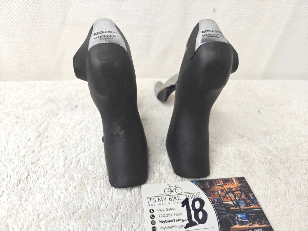 Shimano Ultegra ST-6600 STI Shifters 10 Speed Double w/ Clamps Excellent