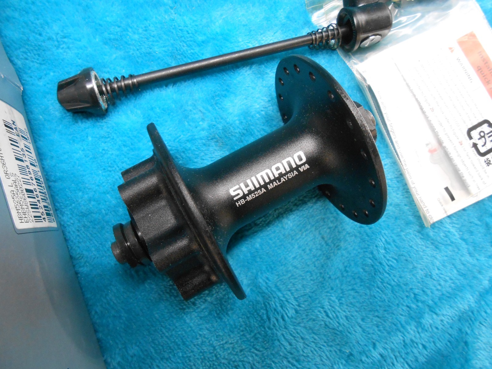 Shimano HB-M525A Front Hub 6 Bolt 9x100mm Quick Release 36h Retro MTB XC New