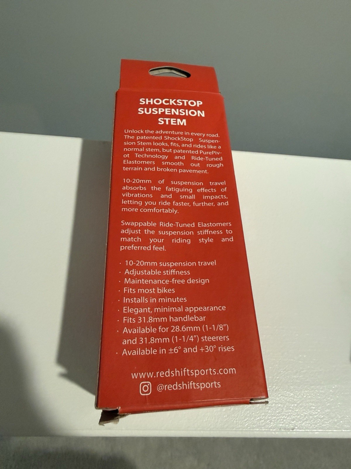 Redshift ShockStop Suspension Stem +-6 degree x 100mm