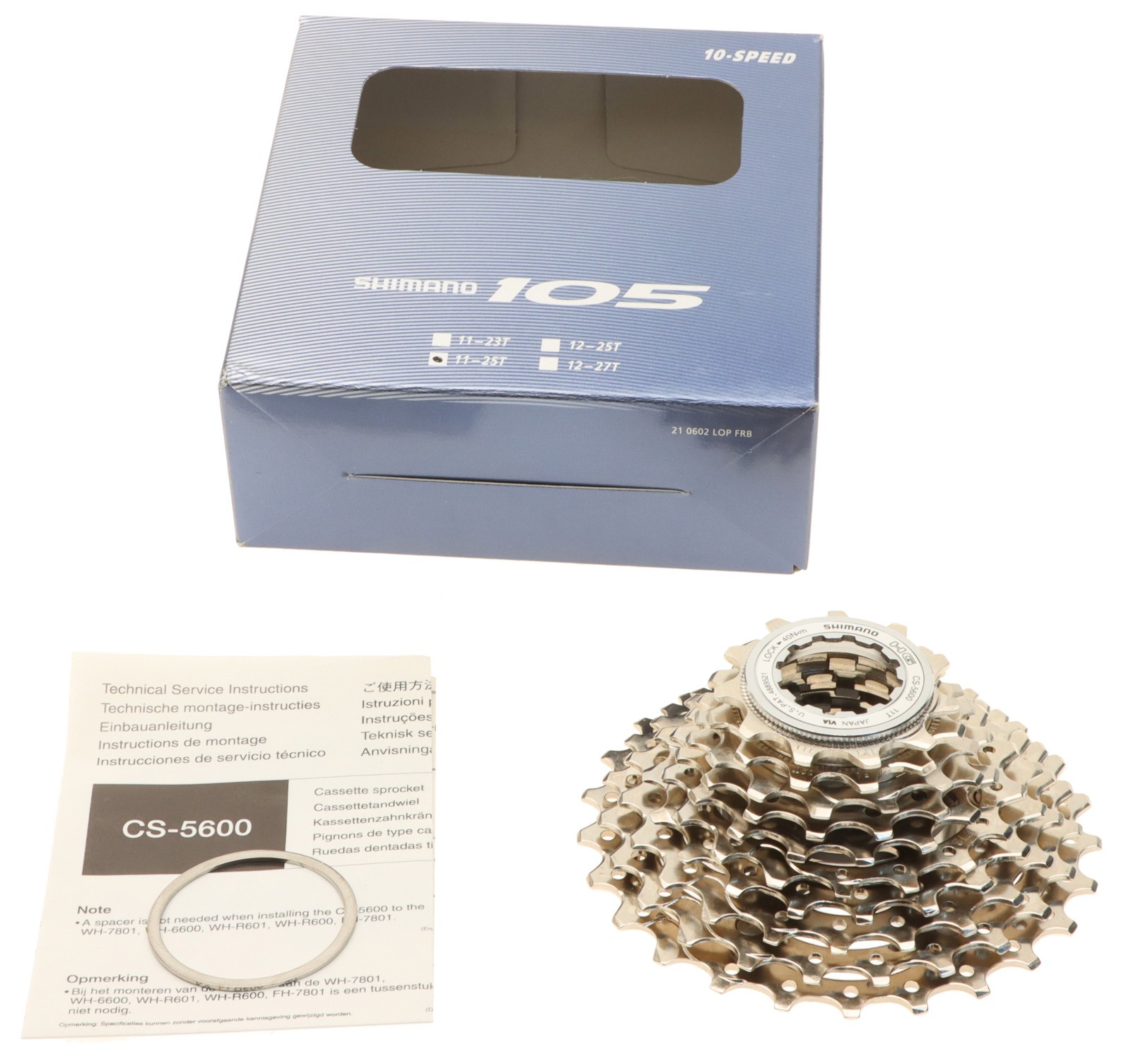 Shimano 105 CS-5600 Cassette 11-25T 10 Speed NOS New