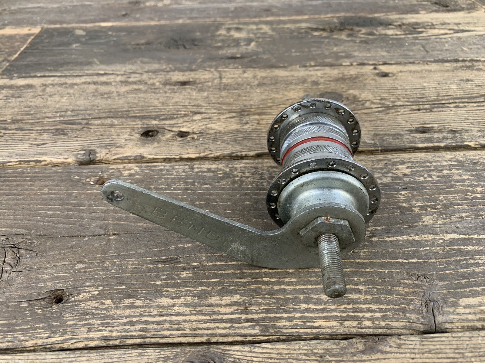 Bendix 36h Red Stripe Rear Hub Coaster Brake Old School Vintage Knurled