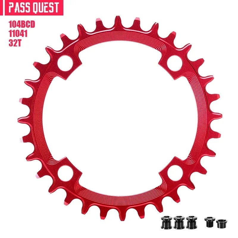 MTB Bicycle Round 104BCD Chainring 32T/34T/36T/38T/40T/42T/44T/46T/48T Plate