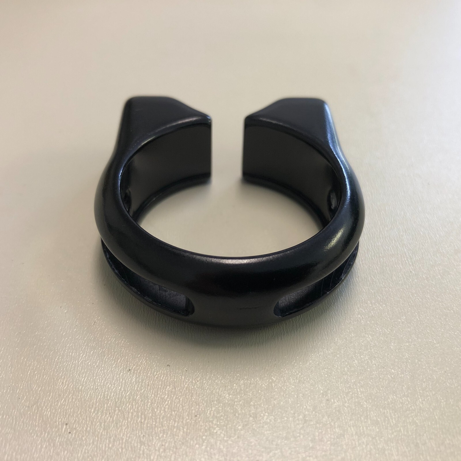 New Alloy Bike Bicycle Seat Post Clamp Without Bolt 35.8mm Black