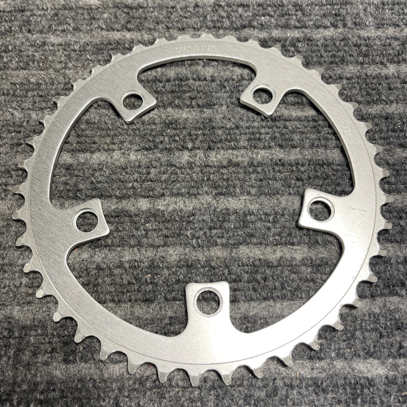Vintage Specialized 42 Tooth 104 BCD Triple Chainring Silver Aluminum Bike MTB