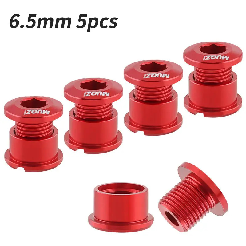 4/5PCS Chainring Bolts MTB Road Bike Crank Screws 6.5/8.5mm Set