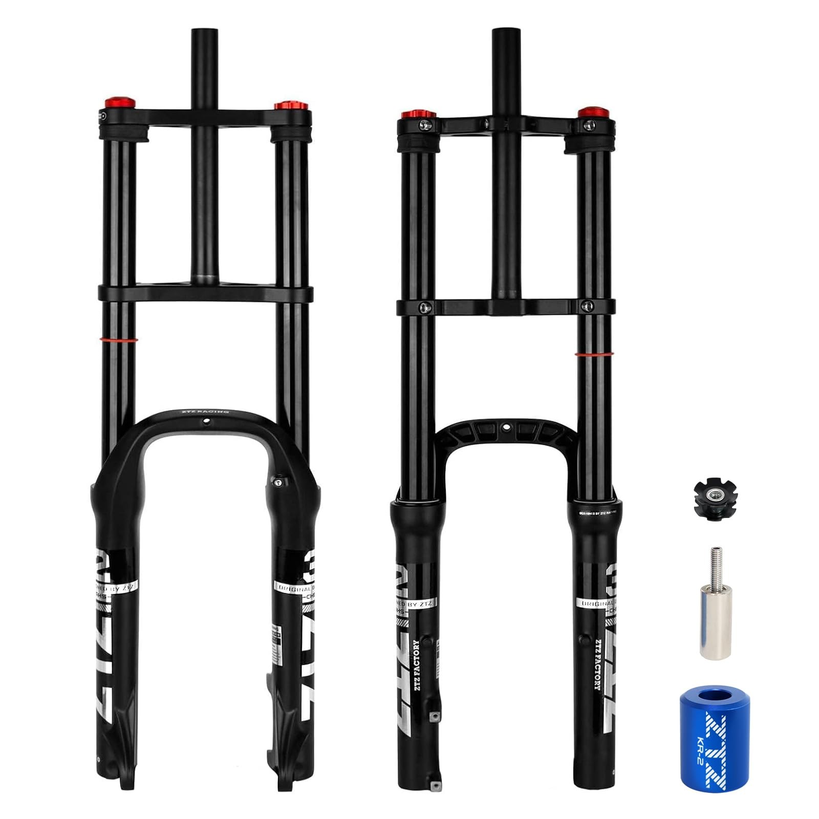 ZTZ 20/26 inch 4.0 Fat Tire Bike Air Suspension Fork – 180mm Travel, 135mm Hub,