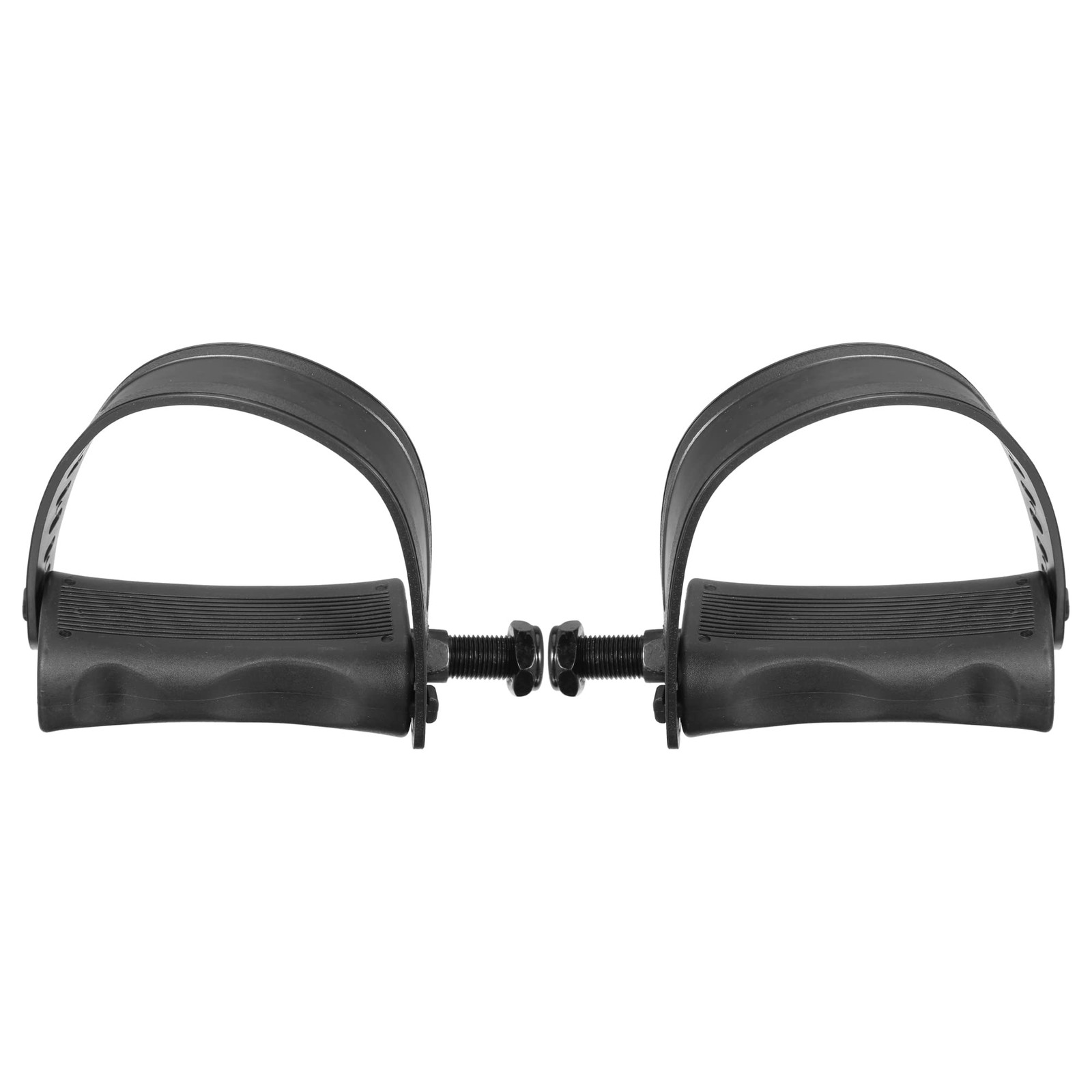 X AUTOHAUX 1 Pair Exercise Bike Pedals with Straps 1/2 Inch Spindle Cycling Part