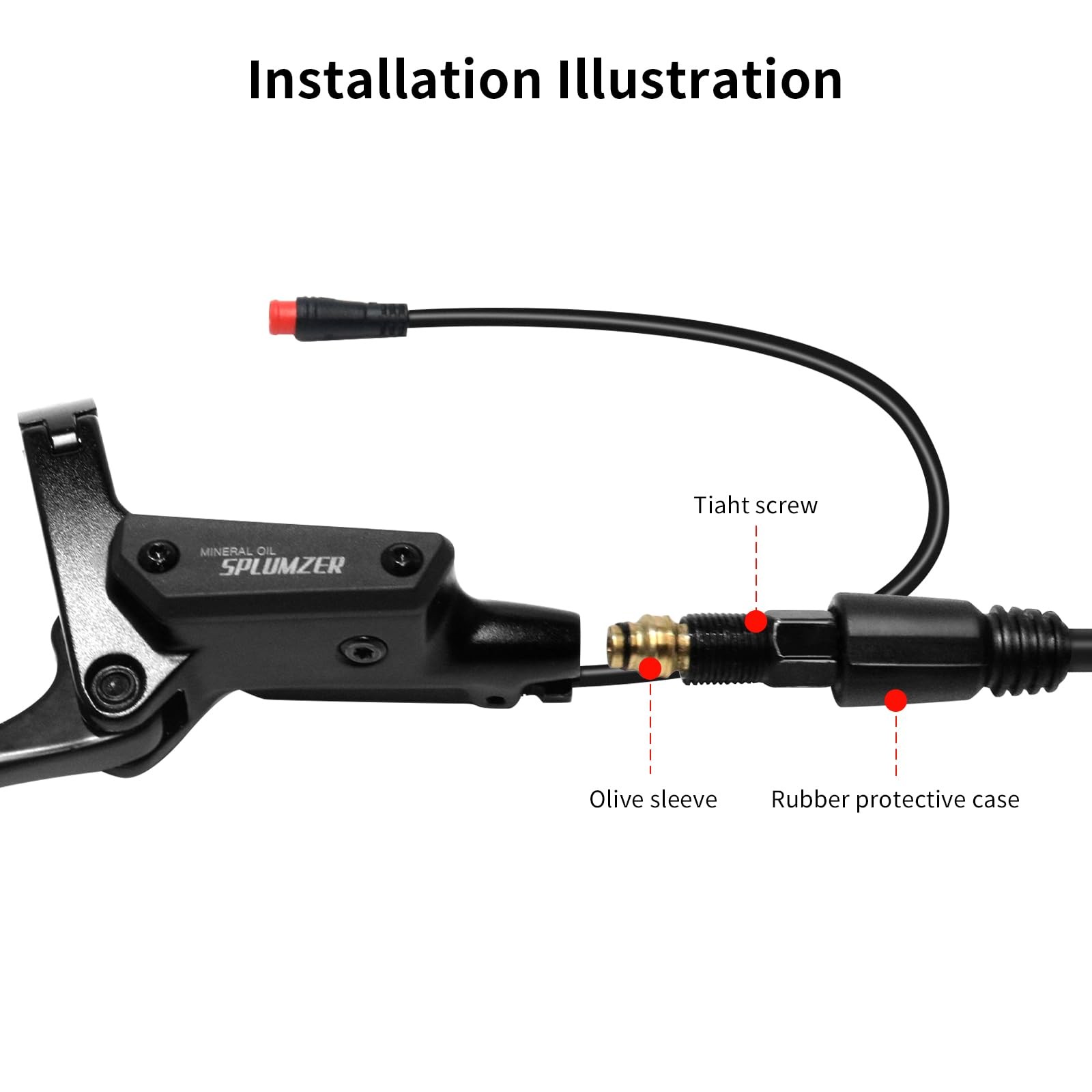 ZTZ 4Piston eBike Hydraulic Brake Set,2PIN PowerOff Hydraulic Disc Brake for …