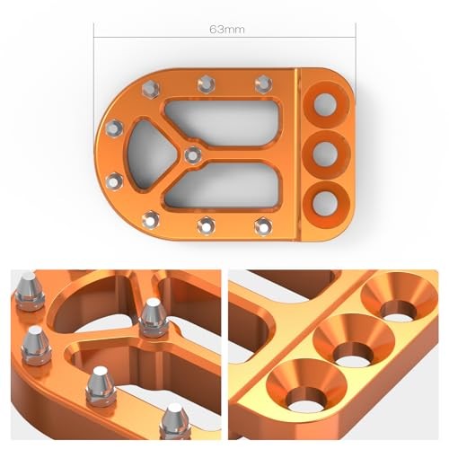 Orange Rear Foot Brake Lever Peg Pad Extension Enlarge Compatible with KTM