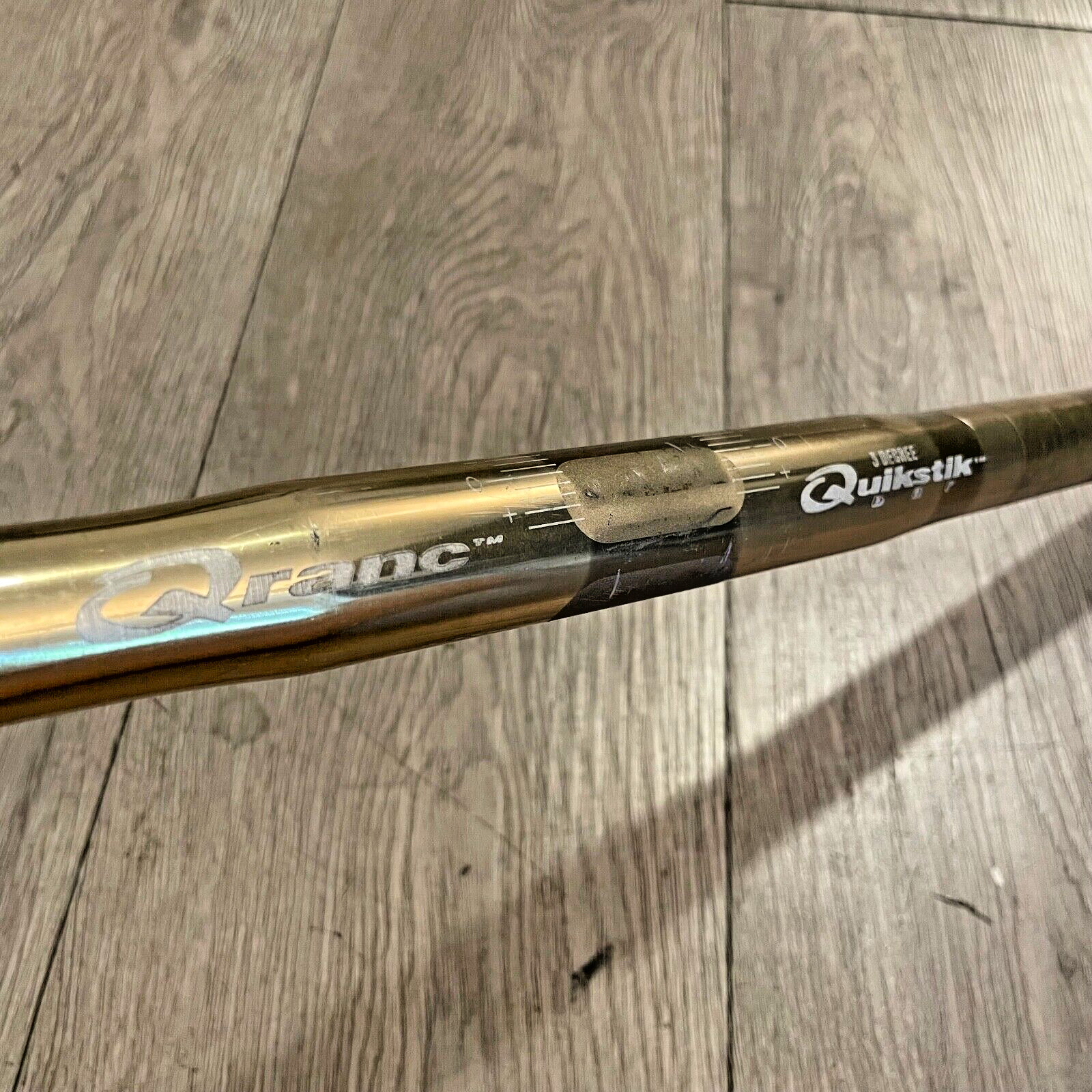 Vintage Rare Qranc Quikstik Bar Handlebar Anodized Gold 570 mm 25.4 Flat MTB