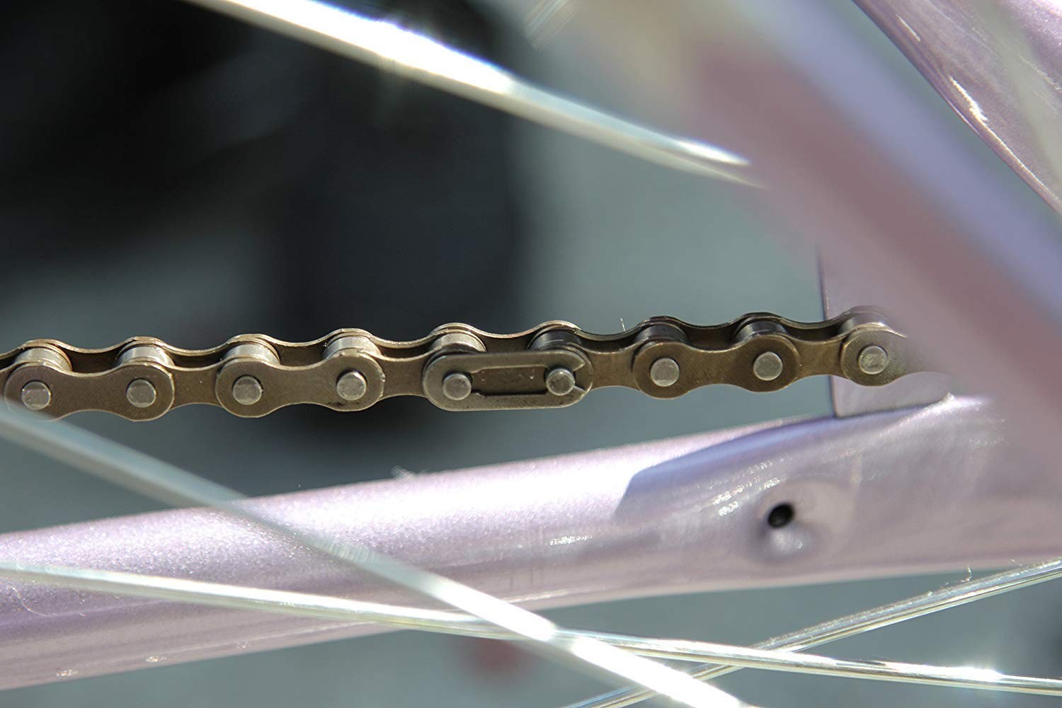 Smooth Lubrication Single-Speed Chain 116 Links, Corrosion-Resistant Alloy Steel
