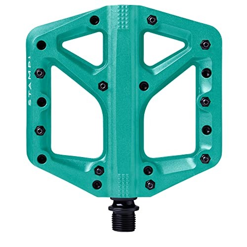 Crankbrothers Stamp 1 Gen 1 MTB Flat Pedals Large Turquoise Composite