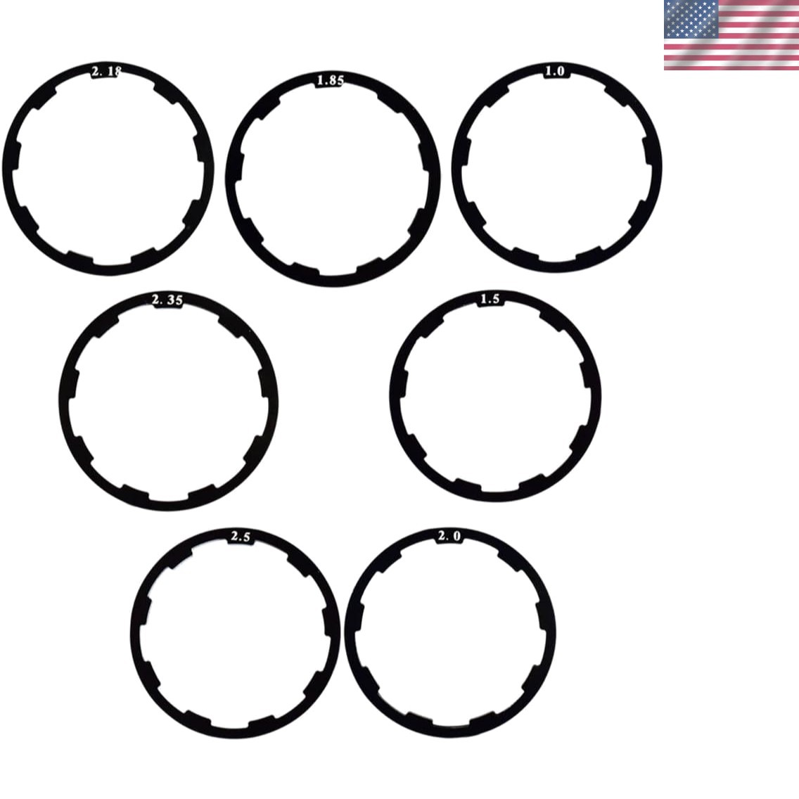 High-Quality Flywheel Washer Spacer Set for Precise Bike Adjustments 1-2.5mm