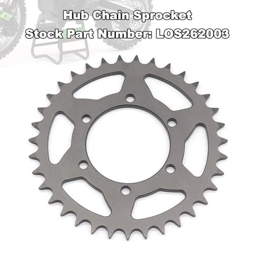 7075 Aluminum Front & Rear Hub Chain Sprocket Upgrade Parts for LOSI 1/4″