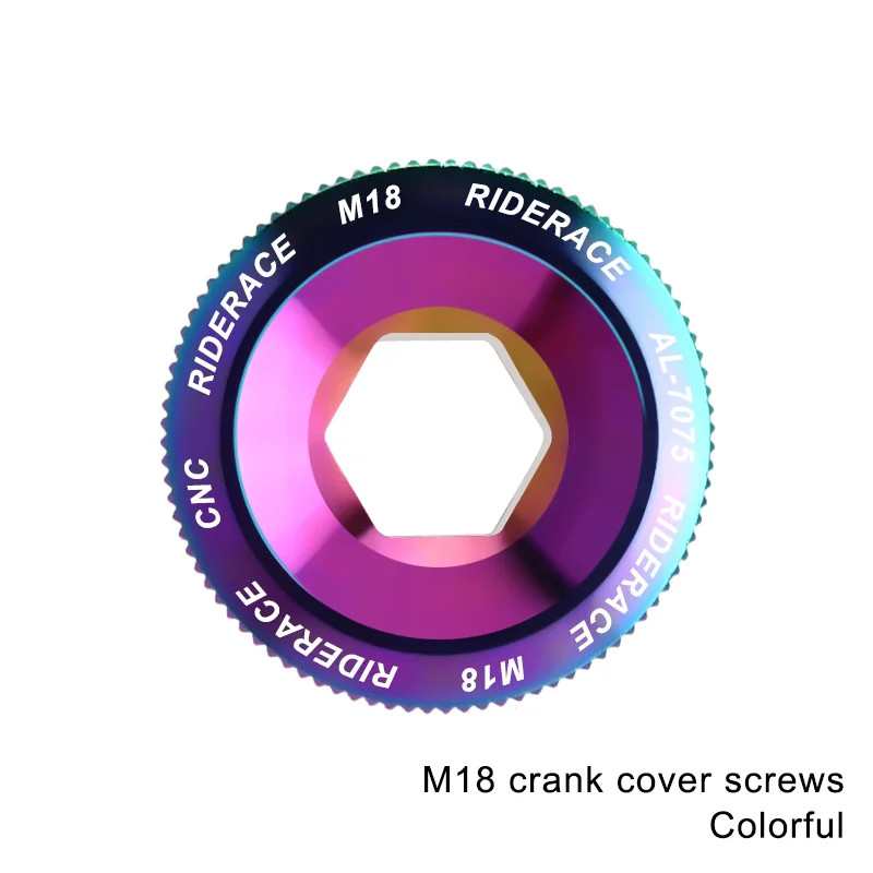 Bike Crank Arm Fixing Bolt Cap Aluminum Alloy MTB Shimano Crank Nut M18 M20
