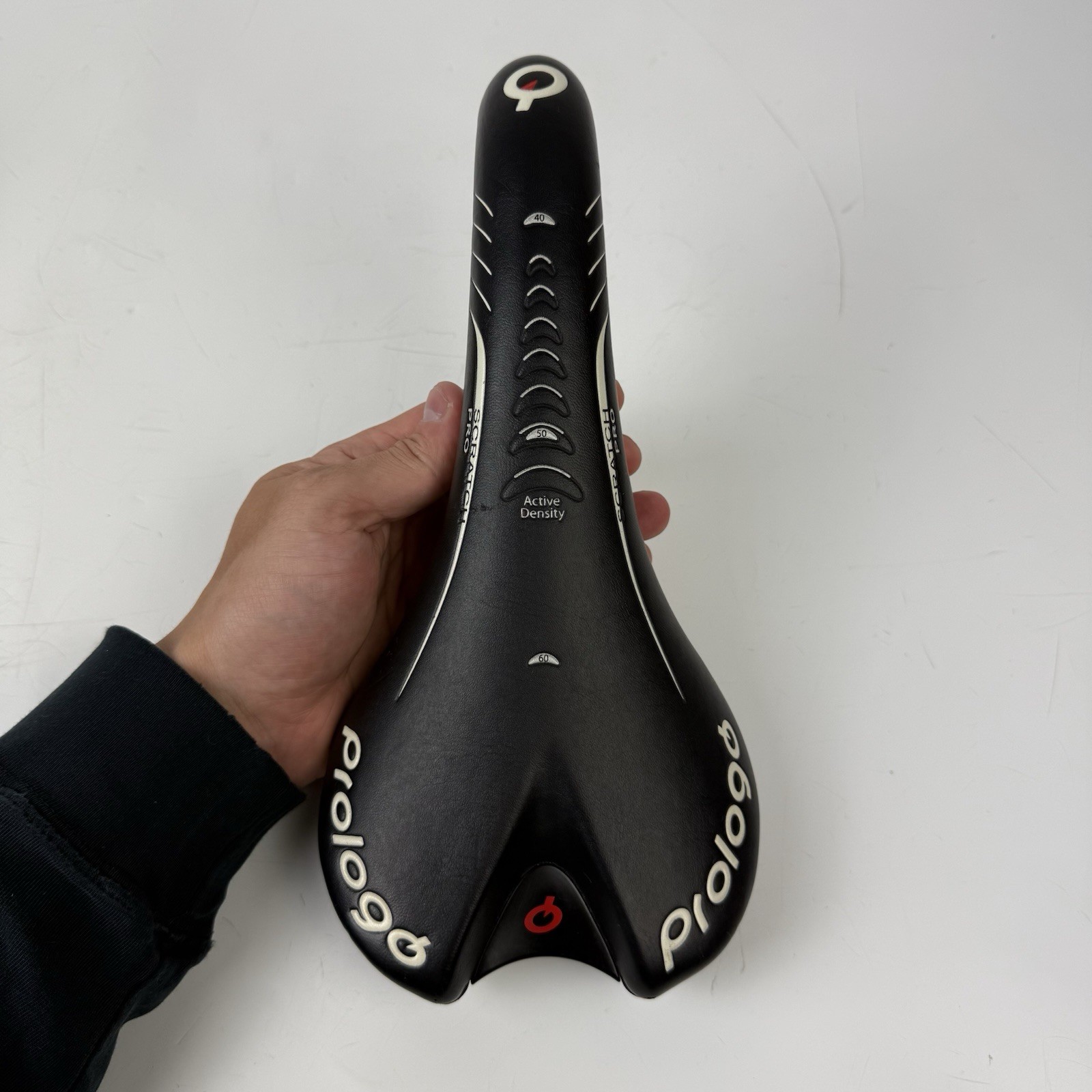Prologo Scratch Pro Titanium Rails Saddle Black Road Bike Saddle 285mm x 135mm