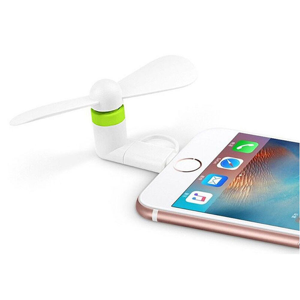 3-IN-1 SMART PHONE COOLING Mini FAN for iPhone 5 5C 5S 6 7 8 X XR XS SE MAX PLUS