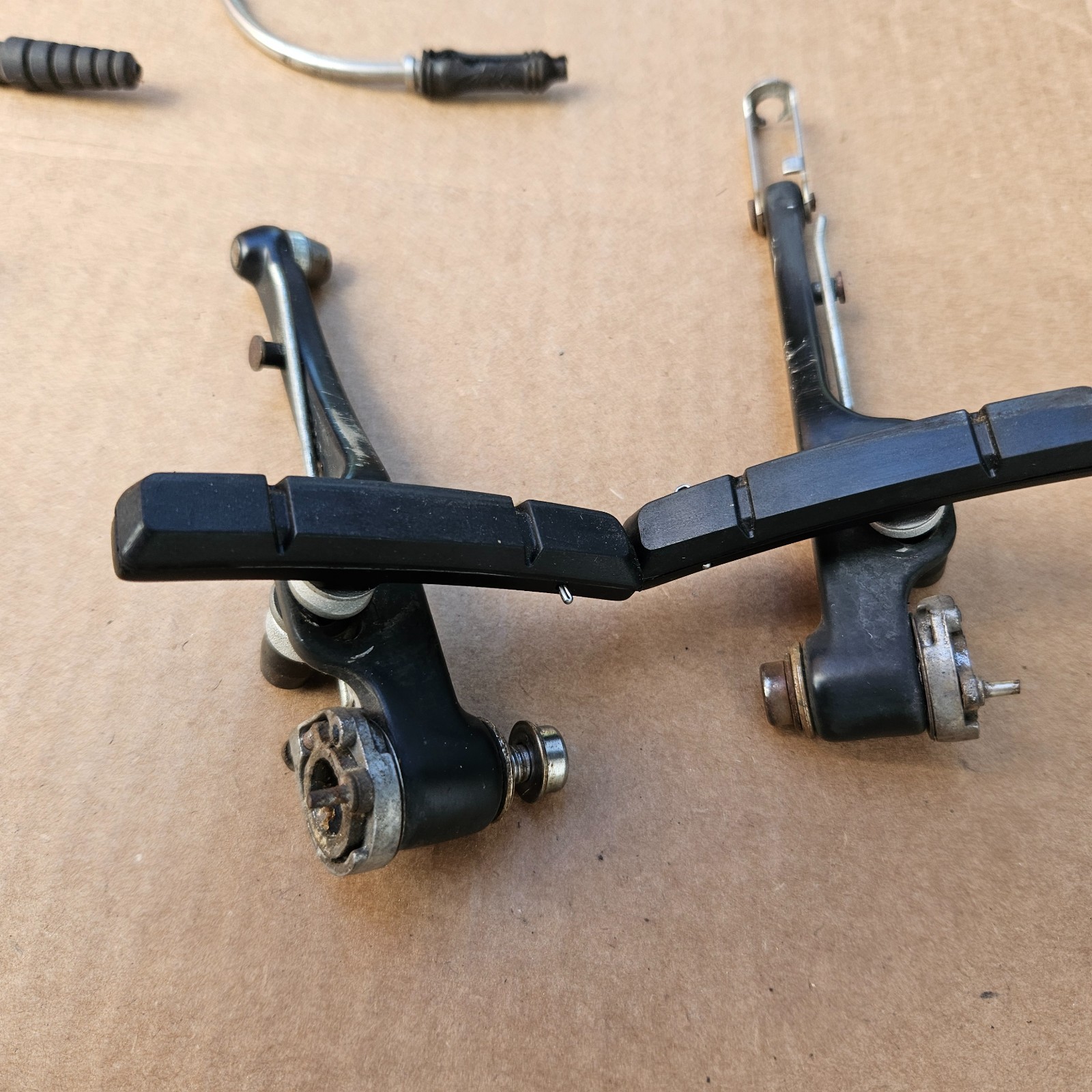 Vintage 90s Avid 10 Mountain Bike V Brakes Linear Pull Black Front + Rear Set
