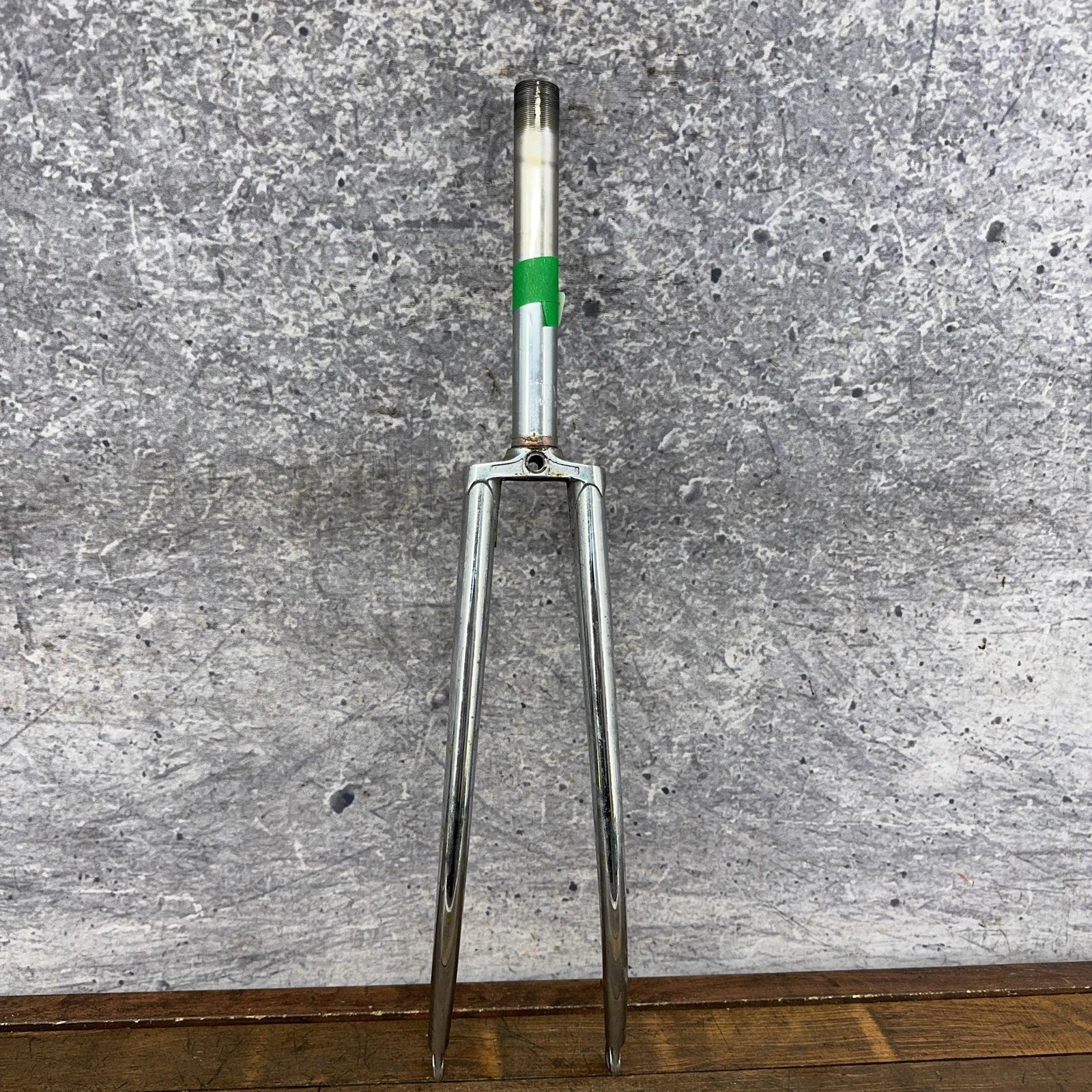 Vintage Tange TR 700c Fork 1 In Threaded Road Lugged Chrome Japan Stee80s