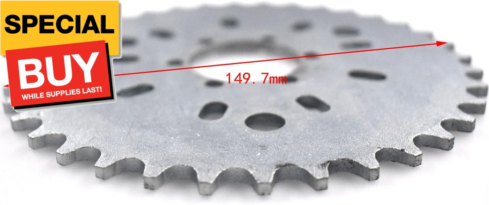New Wheel Sprocket 36T 36 Tooth Motorized Gas Cycle Bicycle 50cc 60cc 80cc