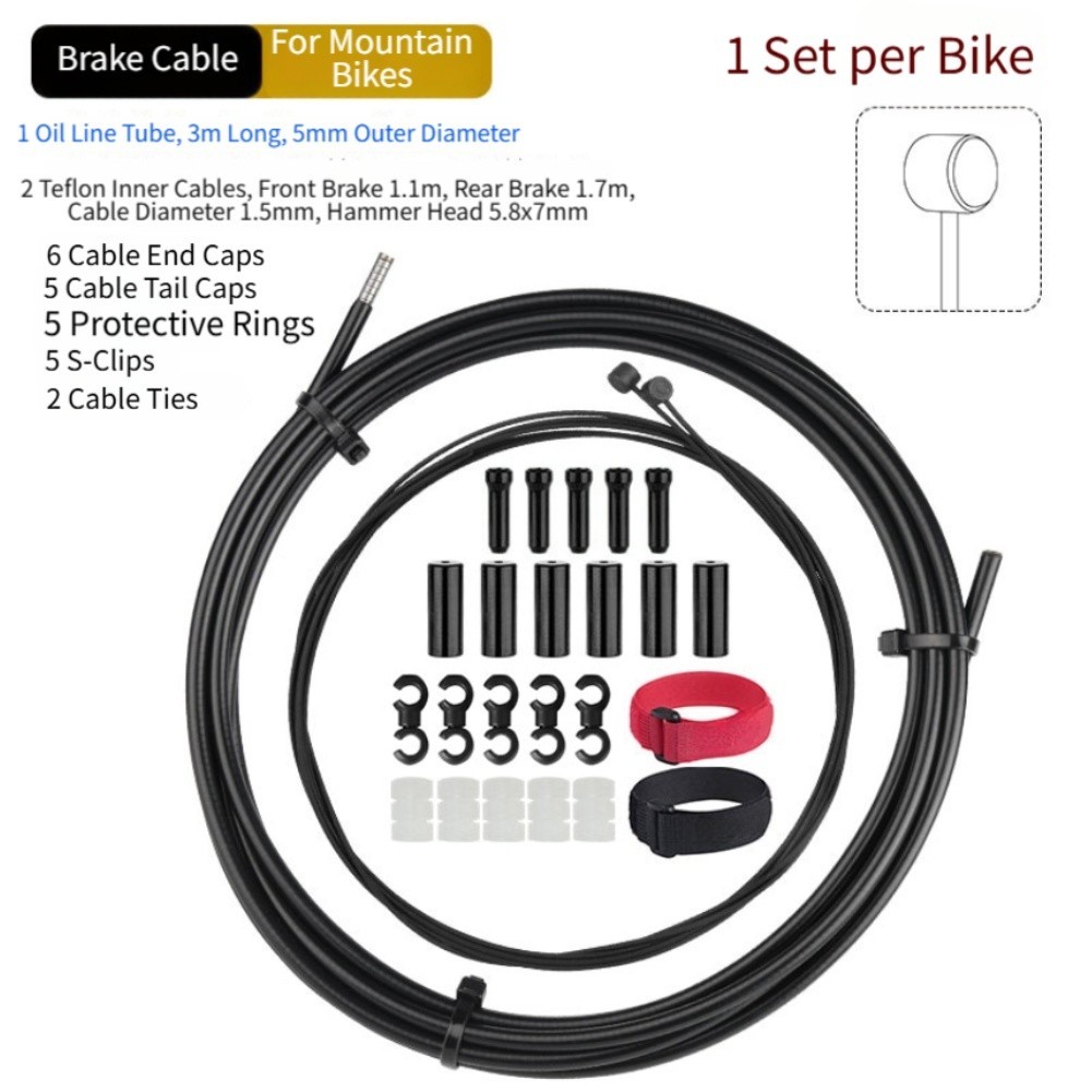 3 Meter Bike Brake and Shift Cable Housing with High Carbon Steel Layers