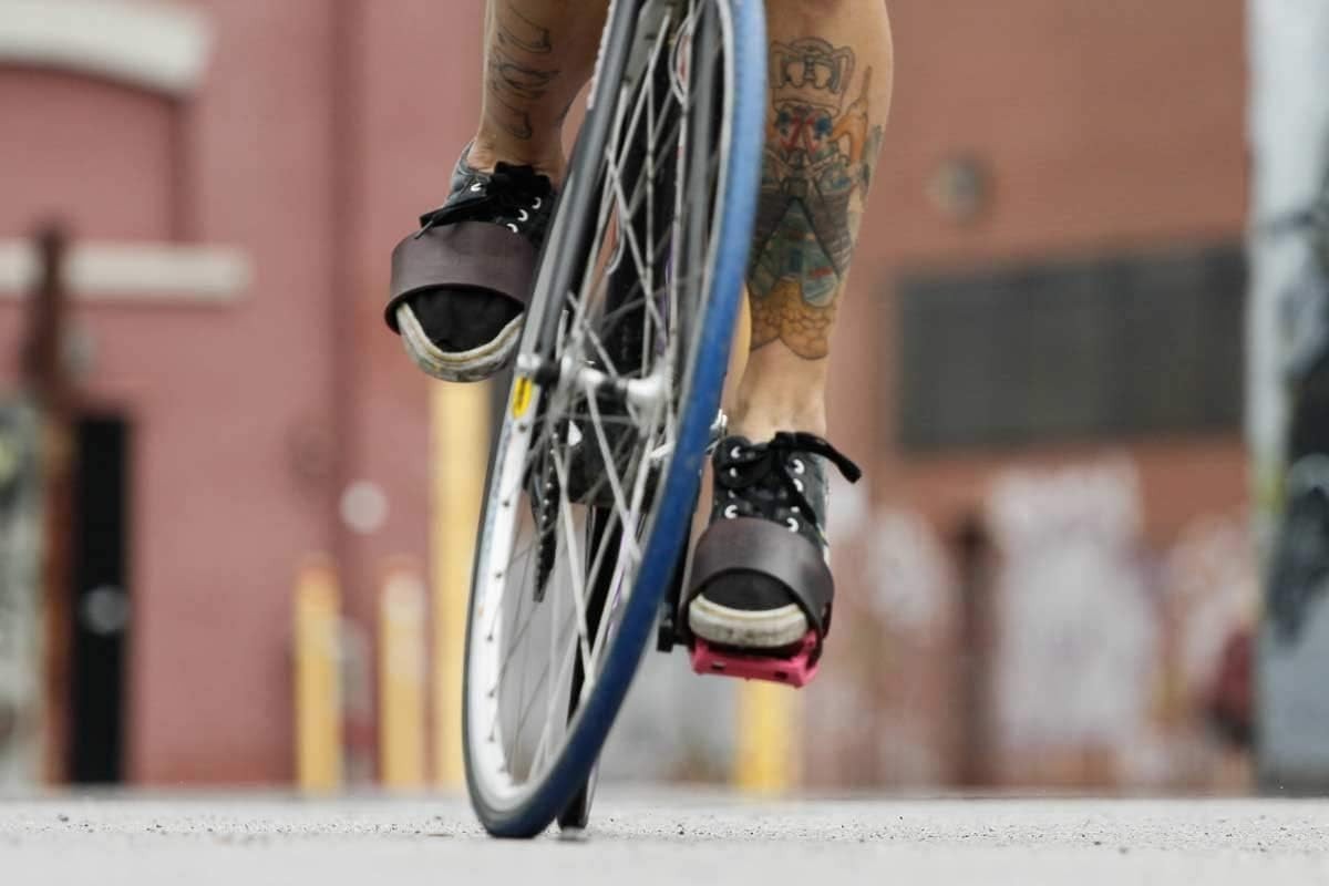 Modern Leather Pedal Straps – Stainless Steel Hardware