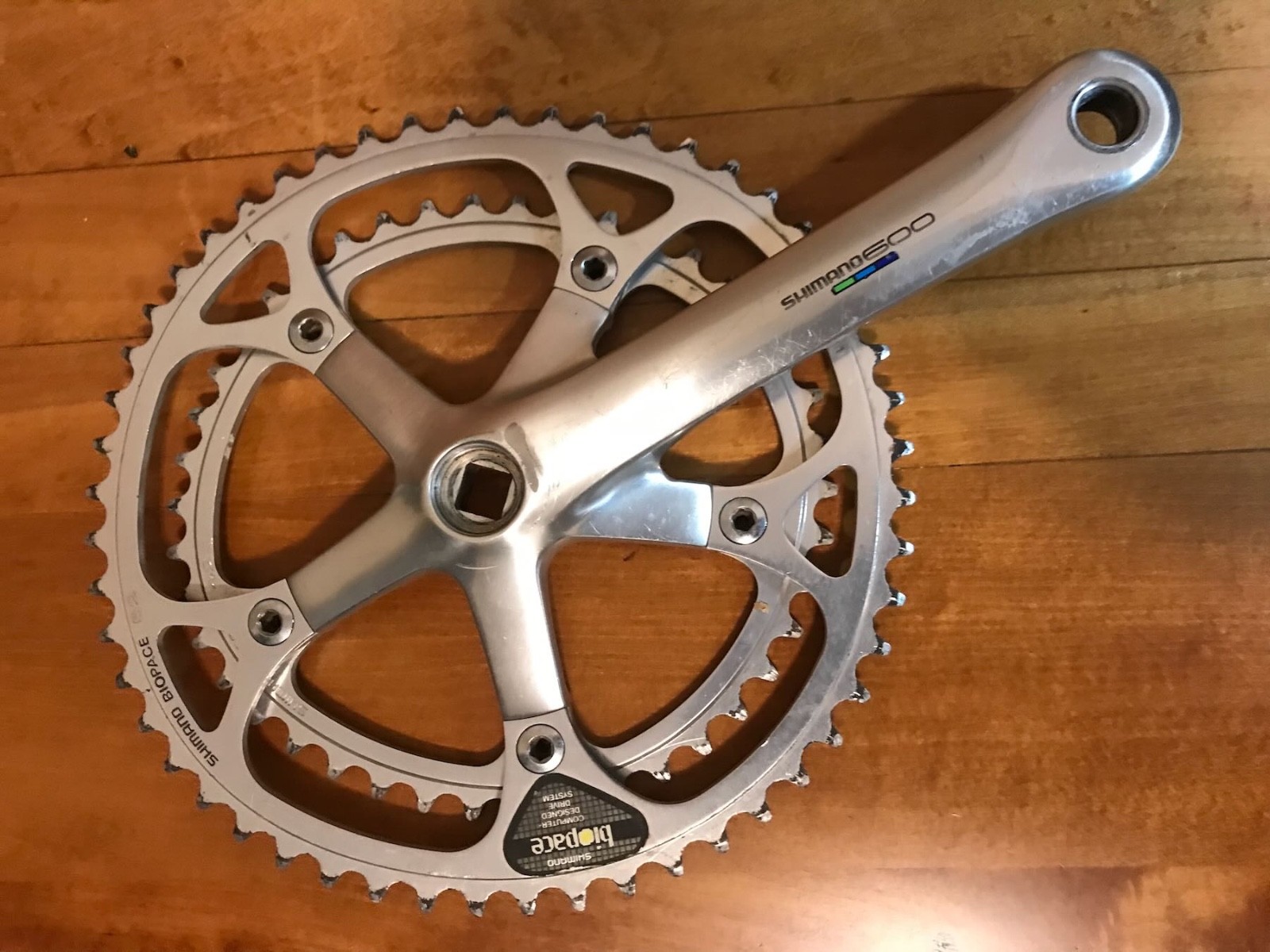 Shimano Right Side Drive Crankarm – Ultegra 600 FC-6400 170mm BIOPACE RINGS EXC